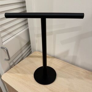 Sleek Black Jewelry Stand